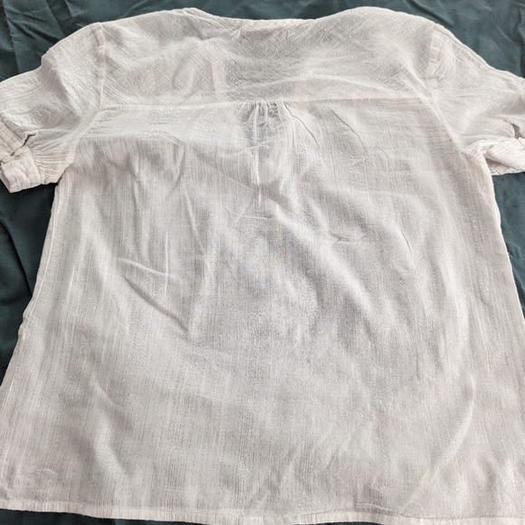 Tex by Max Azria Silver Threaded Top - Picture 4 of 10